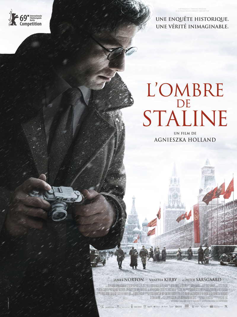 Affiche. L|Ombre de Staline, un film d|Agnieszka Holland. 2020-03-18